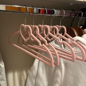 Pink heart kid hangers